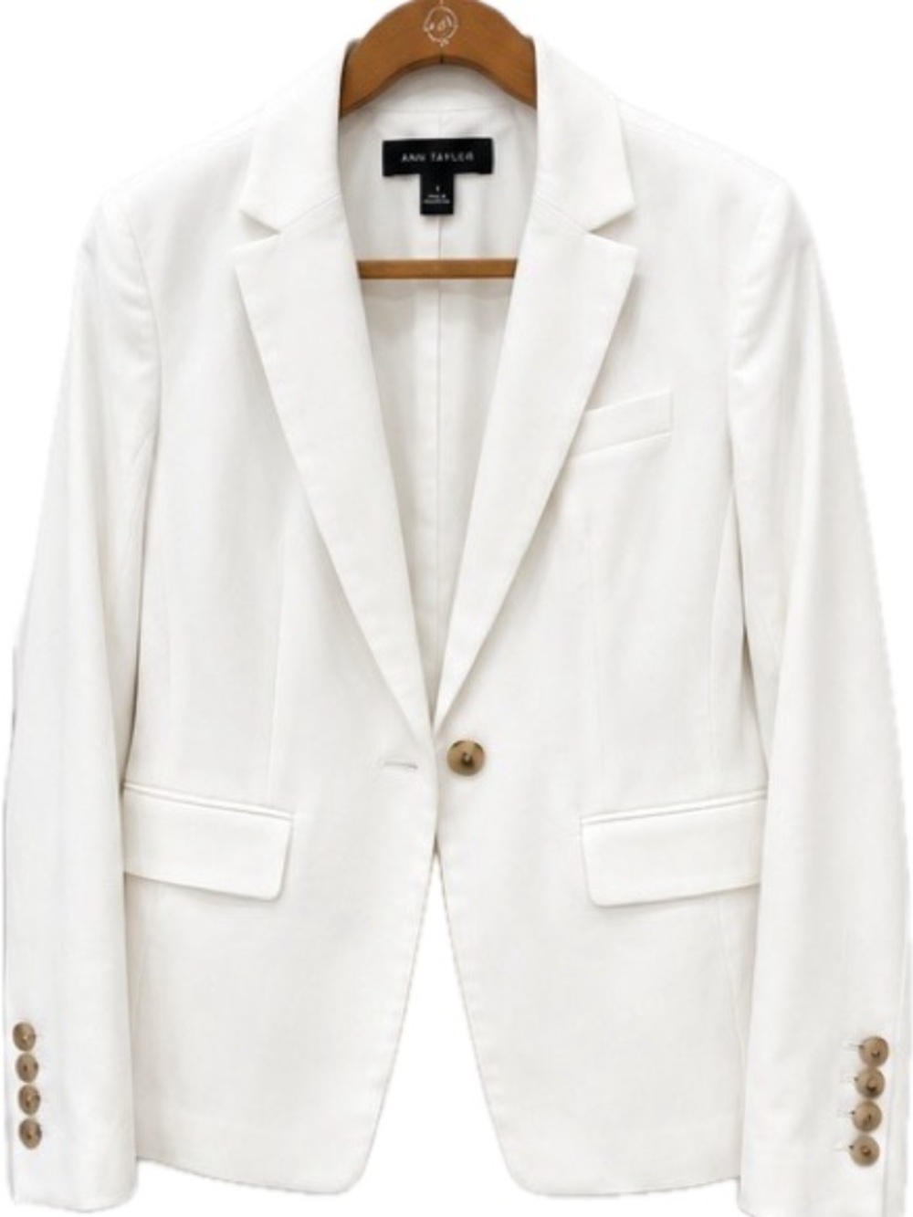 Ann Taylor White Blazer - Size 6 - New Without Tags